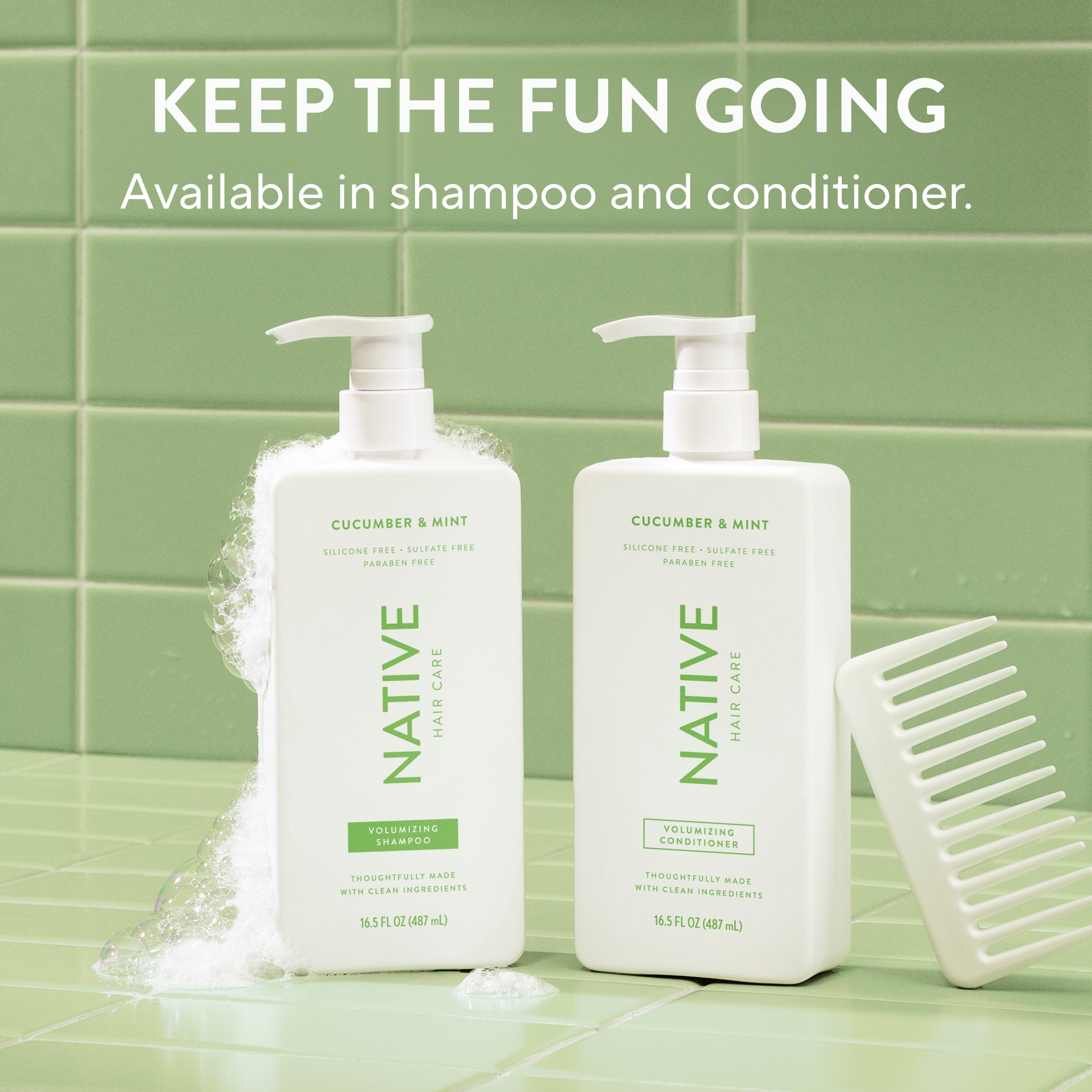 Mini Volumizing Shampoo Classic Cucumber and Mint 3oz Daily Routine