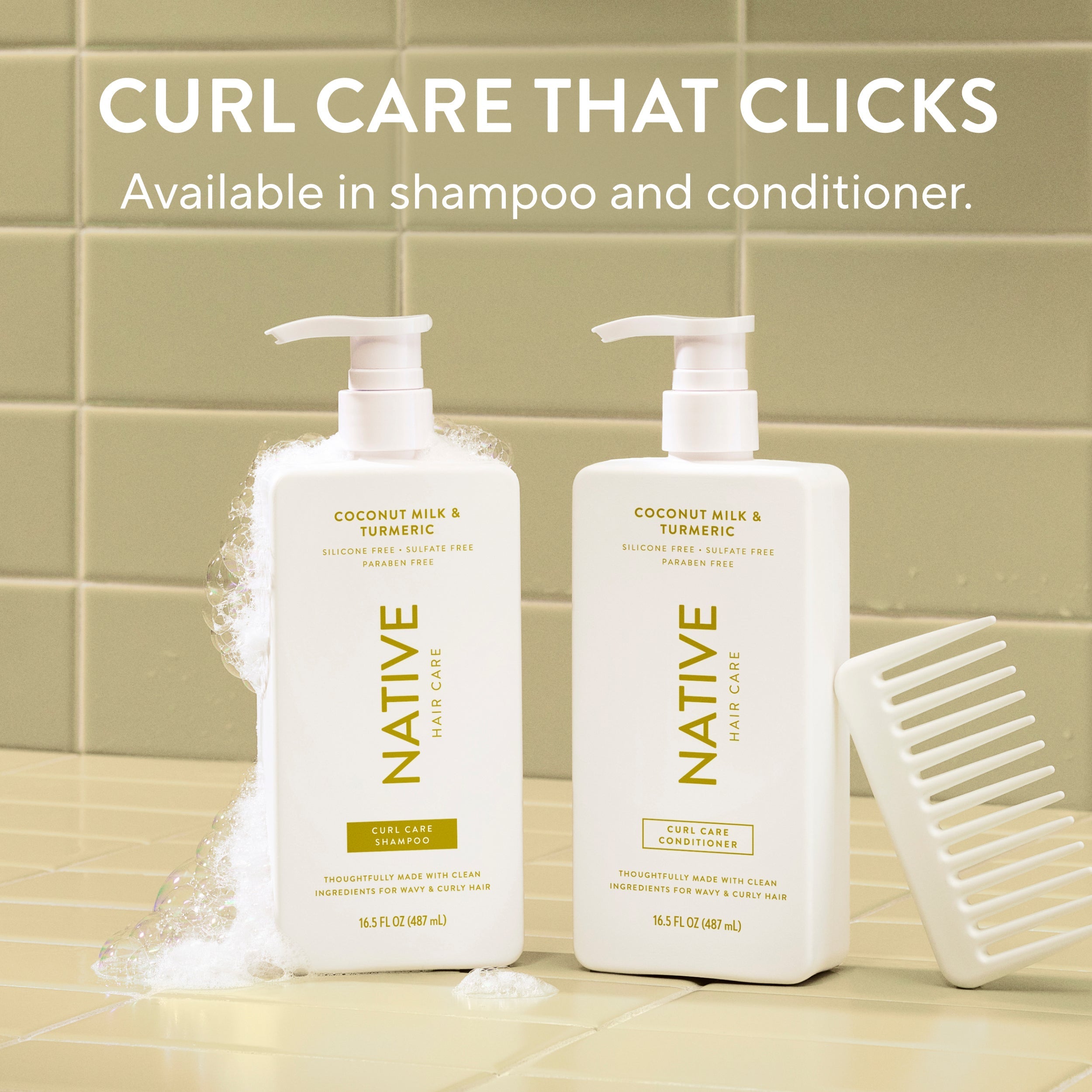 Curl Care Conditioner Classic Coconut Milk and Turmeric 16.5oz Daily Routine