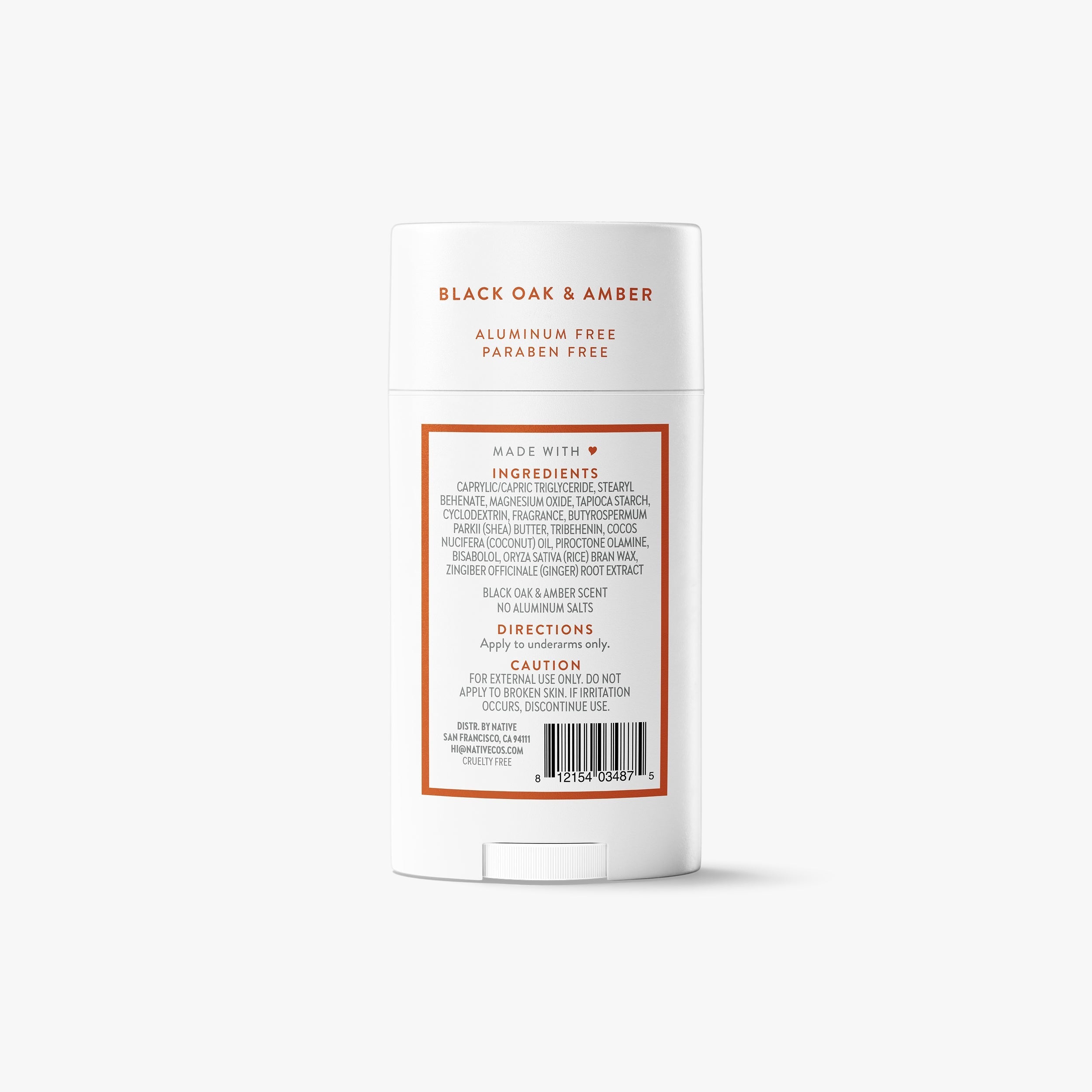 Deodorant Stick Classic Black Oak and Amber 2.65oz Daily Routine
