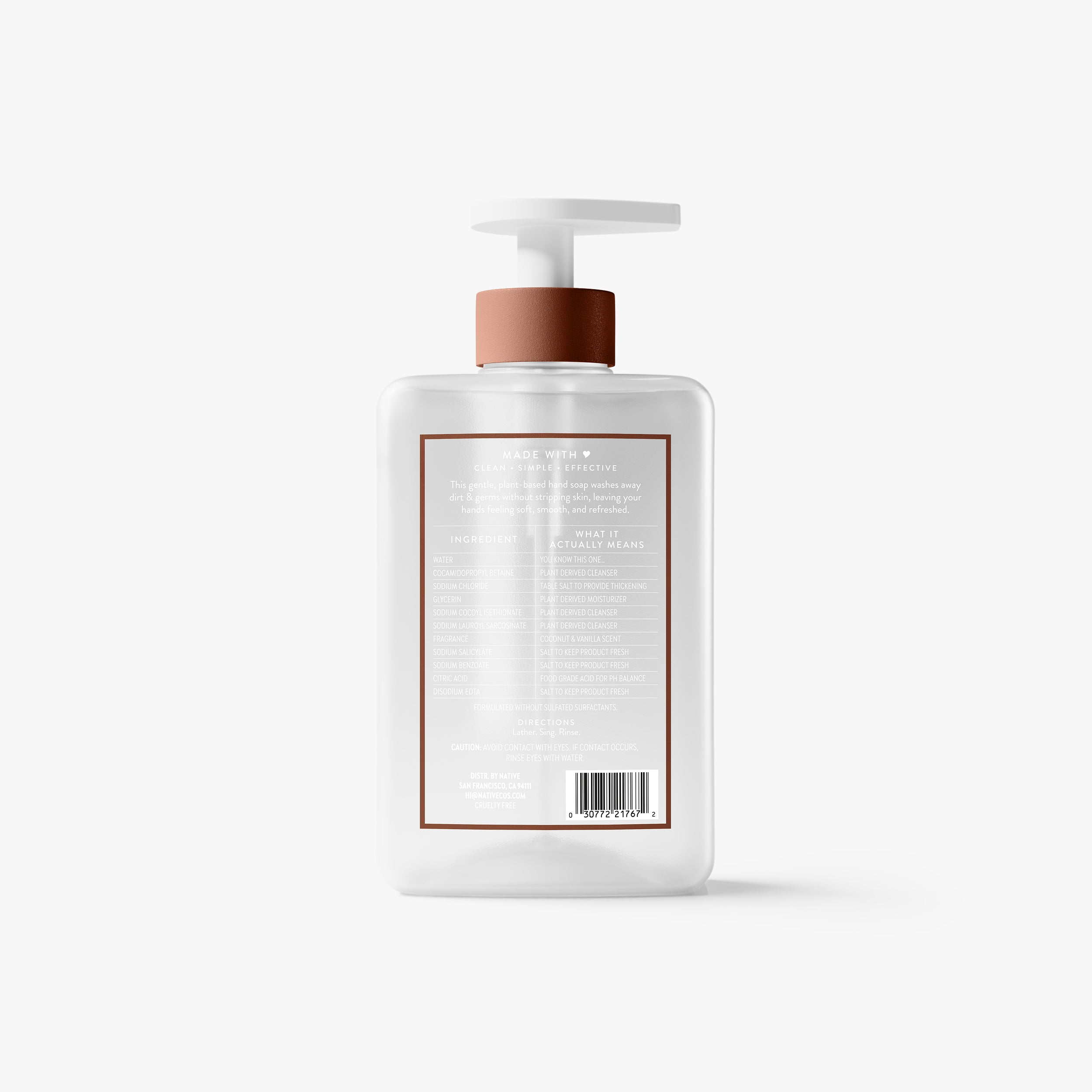 Hand Soap Classic Coconut and Vanilla 13oz Daily Routine
