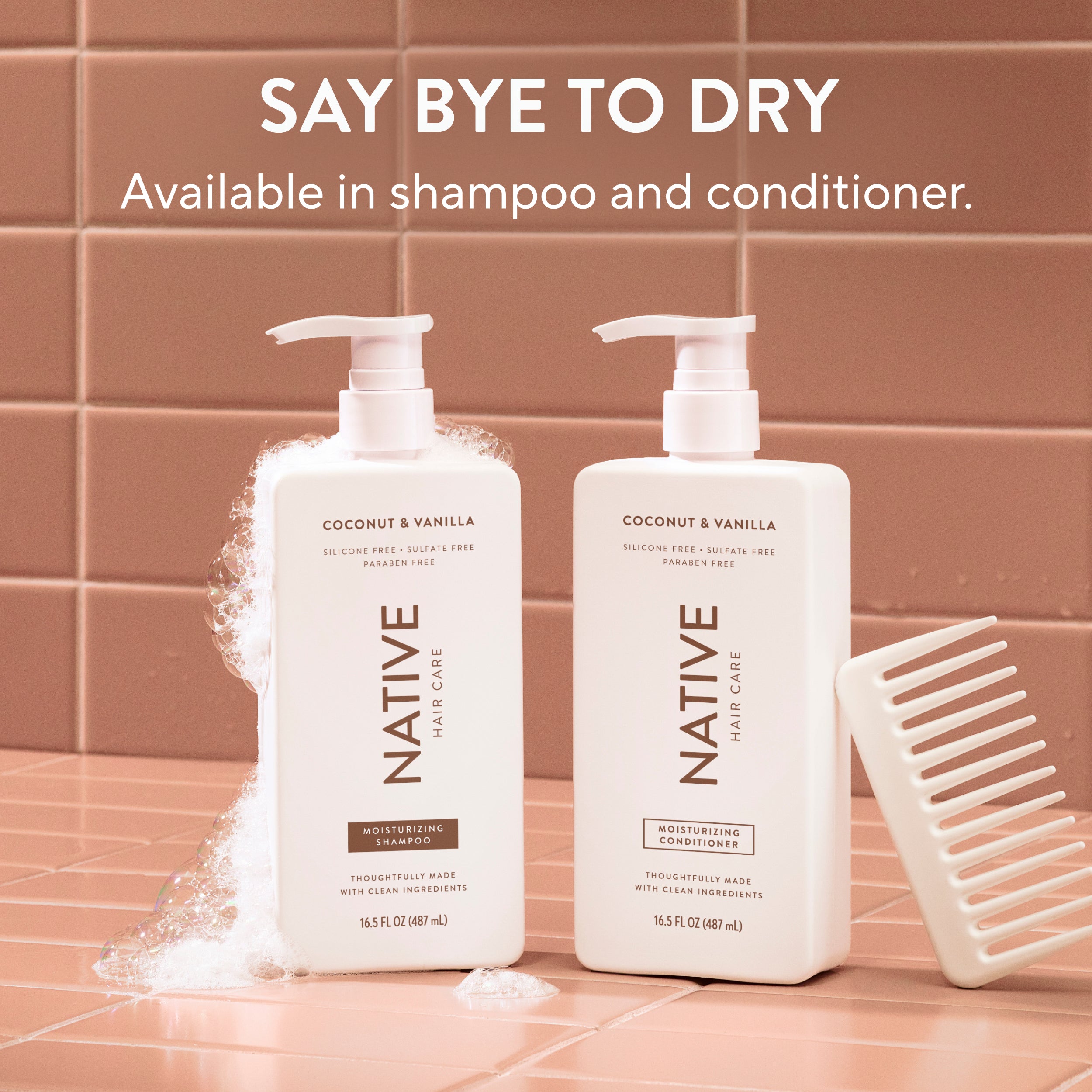 Moisturizing Shampoo Classic Coconut and Vanilla 16.5oz Daily Routine