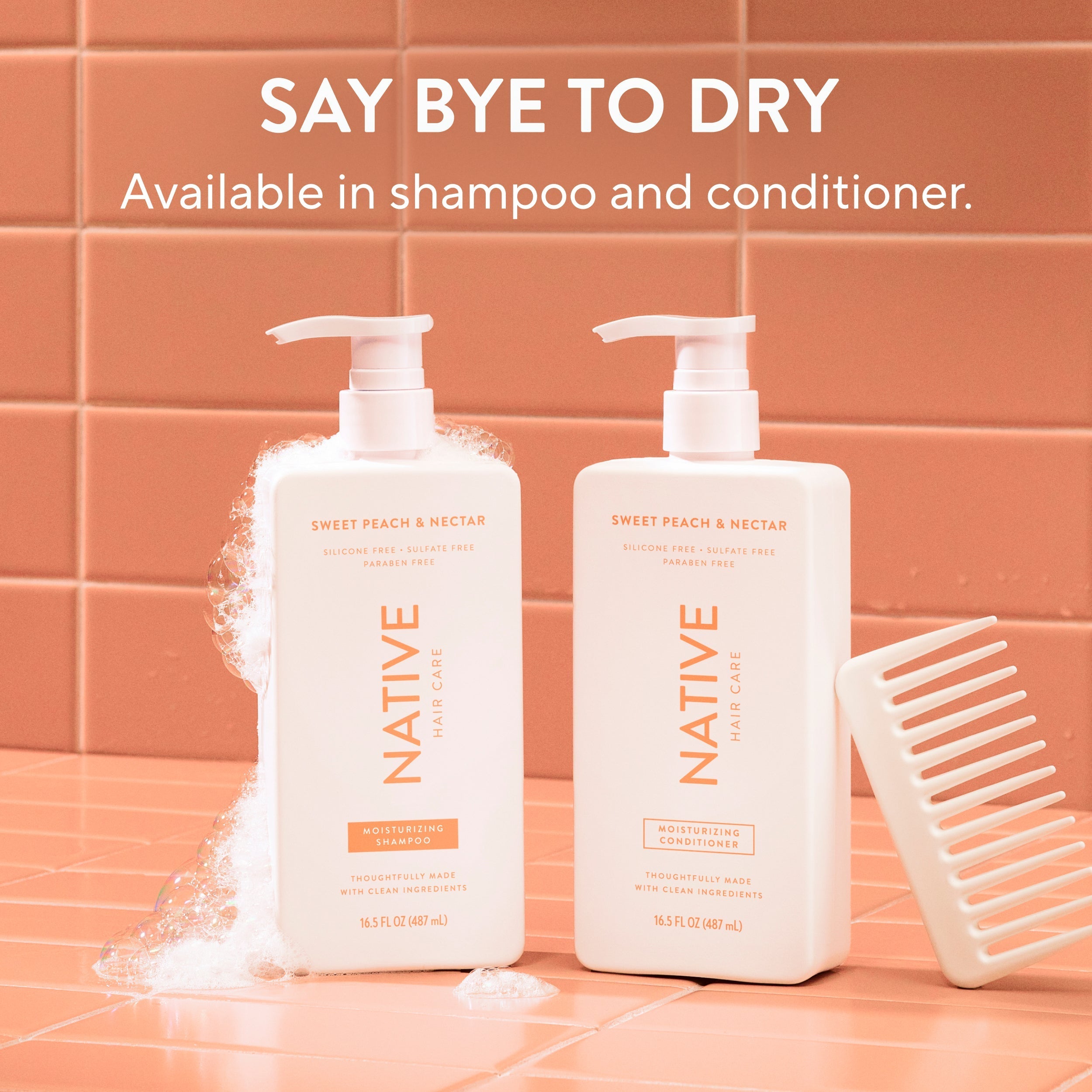 Moisturizing Shampoo Classic Sweet Peach and Nectar 16.5oz Daily Routine