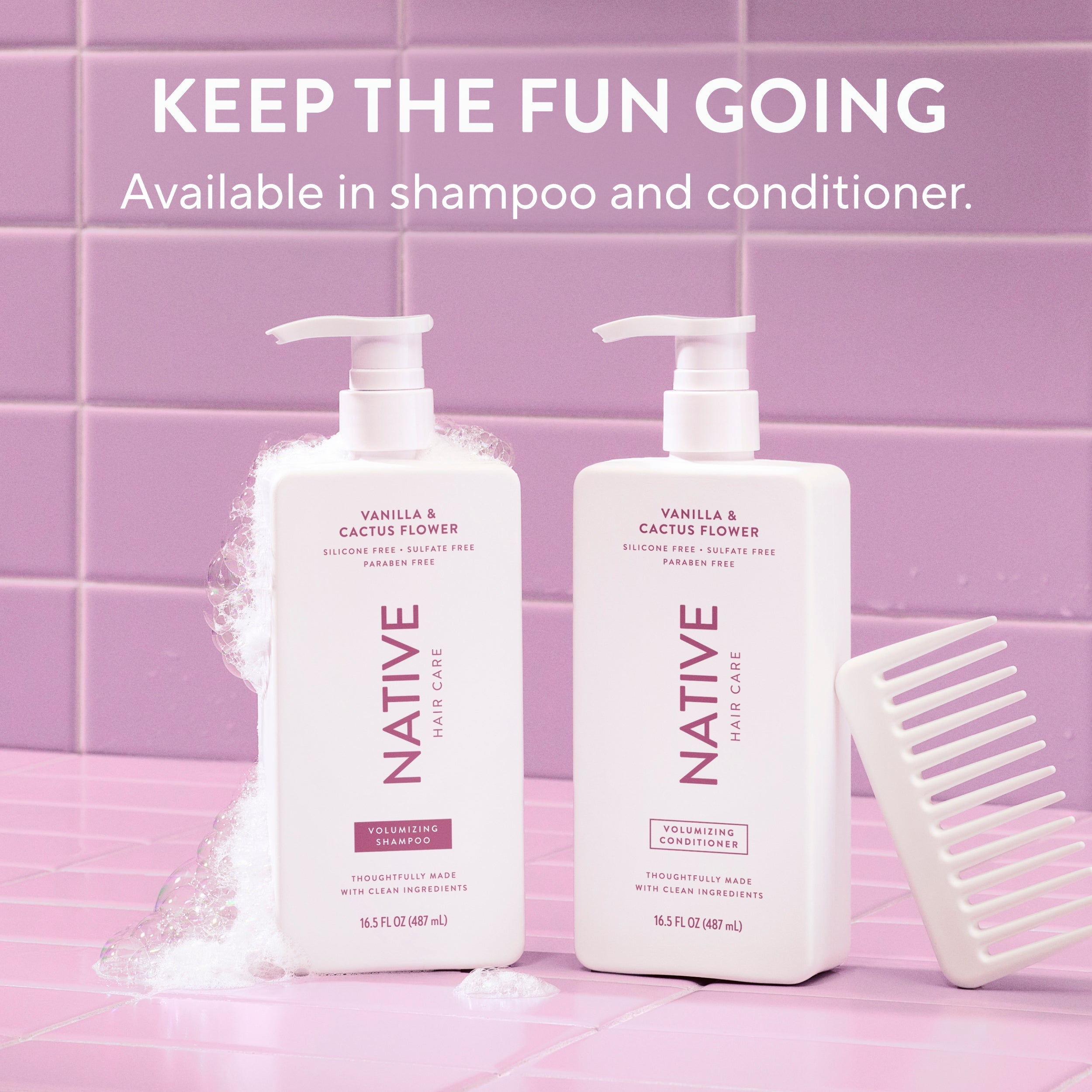 Volumizing Conditioner Classic Vanilla and Cactus Flower 16.5oz Daily Routine