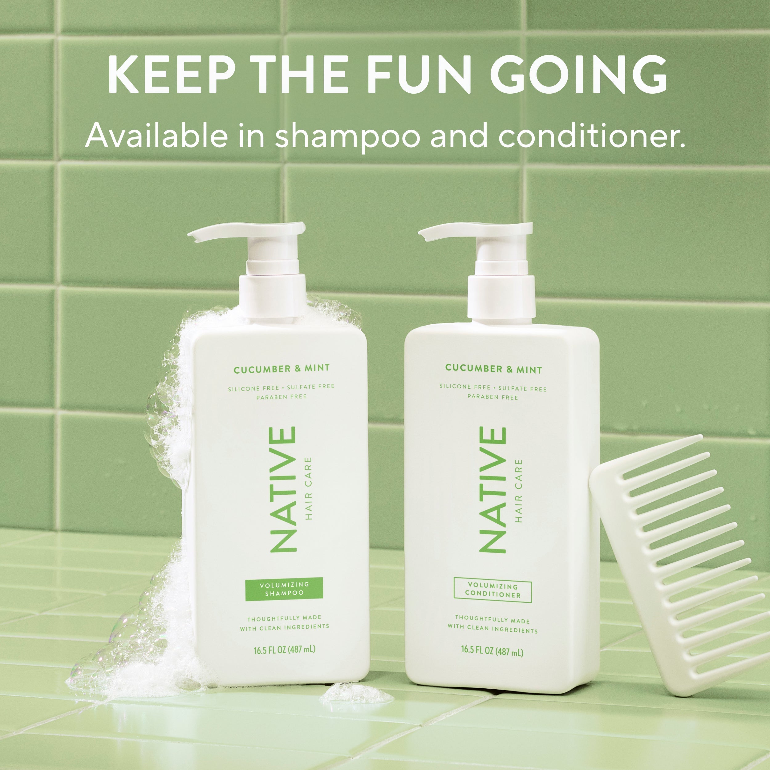 Volumizing Shampoo Classic Cucumber and Mint 16.5oz Daily Routine
