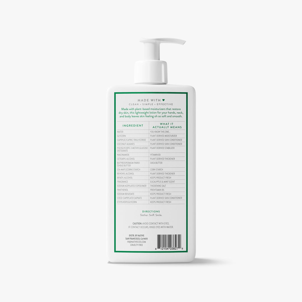 Body Lotion Classic Eucalyptus and Mint 16.5oz Daily Routine
