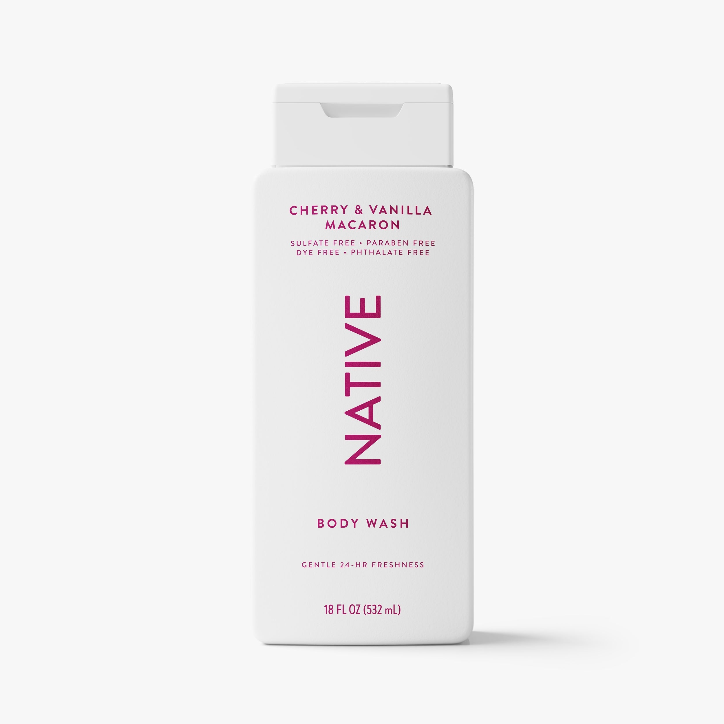 Body Wash Classic Cherry and Vanilla Macaron 18oz Daily Routine