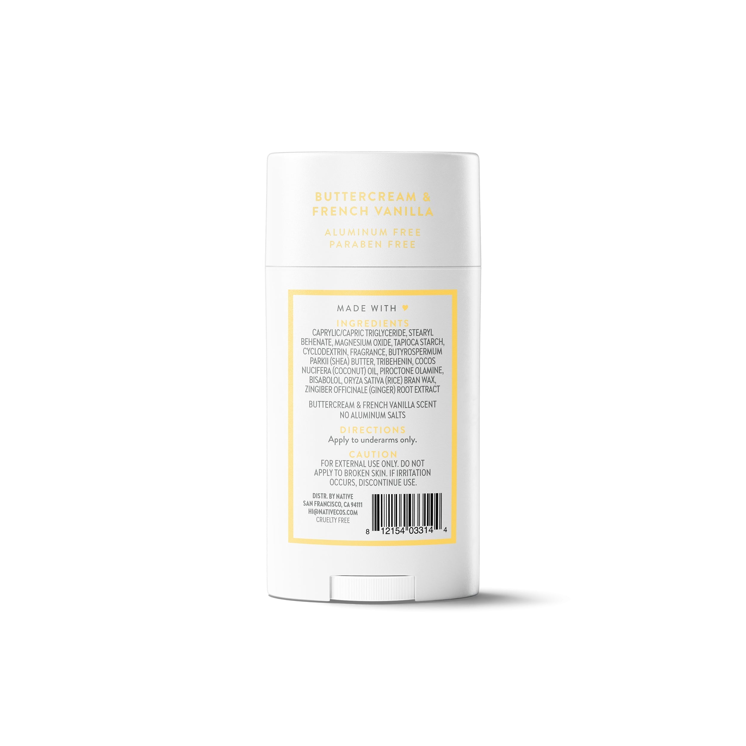 Deodorant Stick Classic Buttercream and French Vanilla 2.65oz Daily Routine