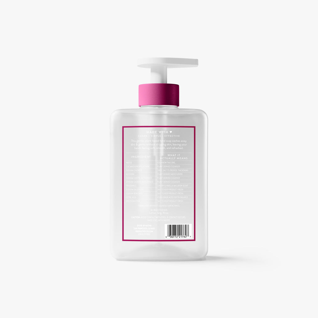 Hand Soap Classic Cherry and Vanilla Macaron 13oz Daily Routine