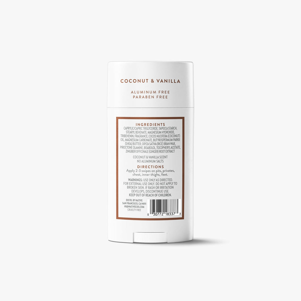 Whole Body Deodorant Stick Classic Coconut and Vanilla 2.4oz Daily Routine