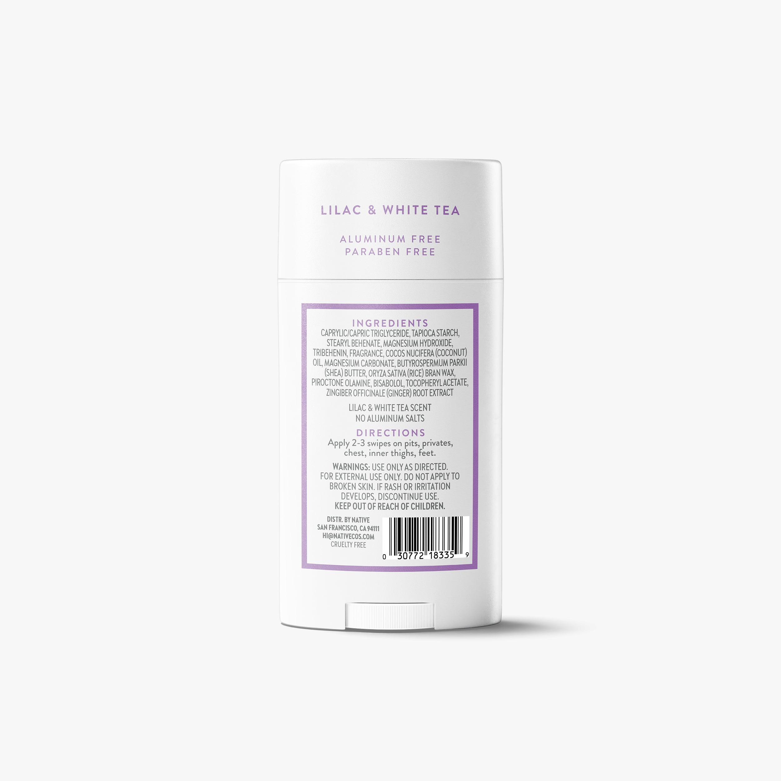 Whole Body Deodorant Stick Classic Lilac and White Tea 2.4oz Daily Routine