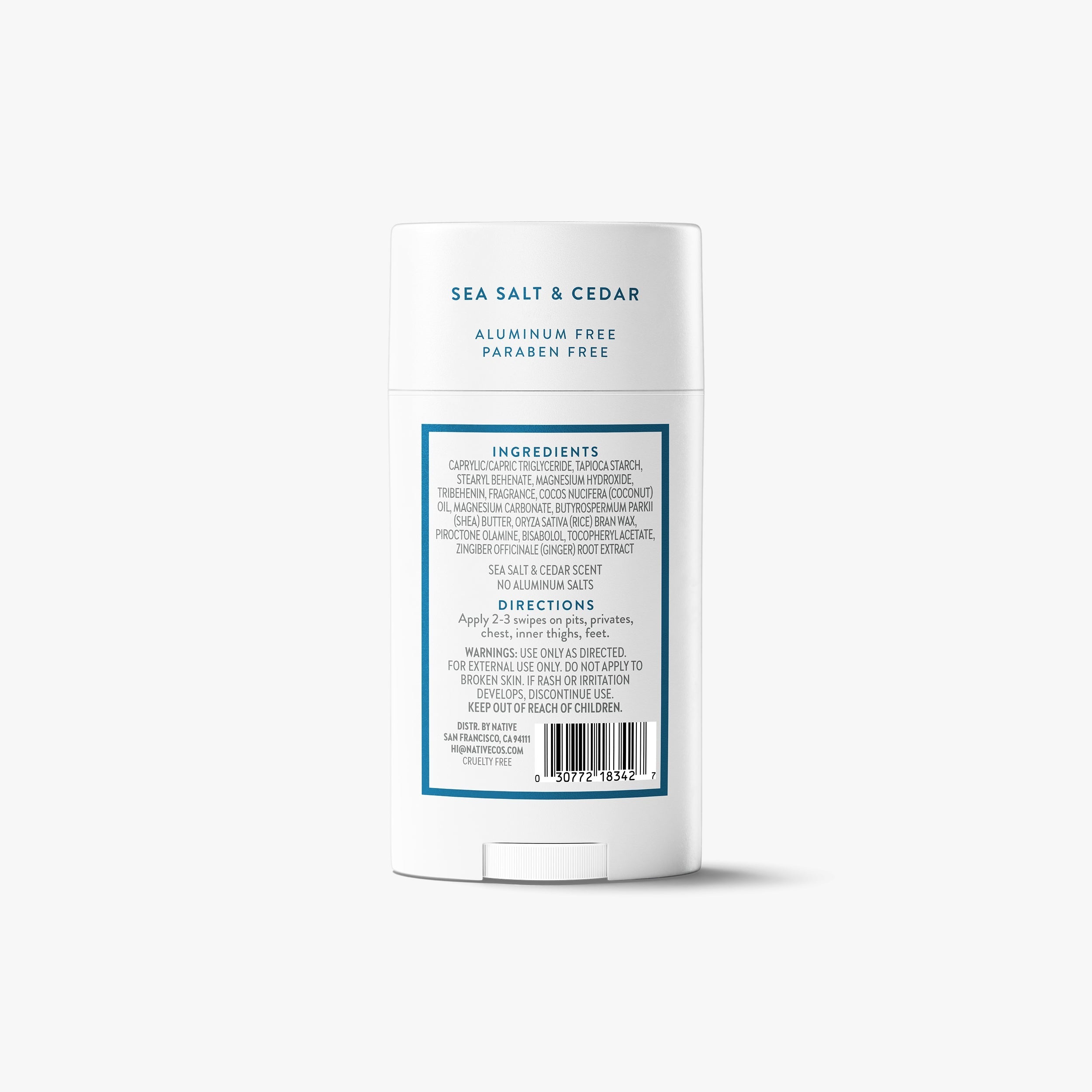 Whole Body Deodorant Stick Classic Sea Salt and Cedar 2.4oz Daily Routine