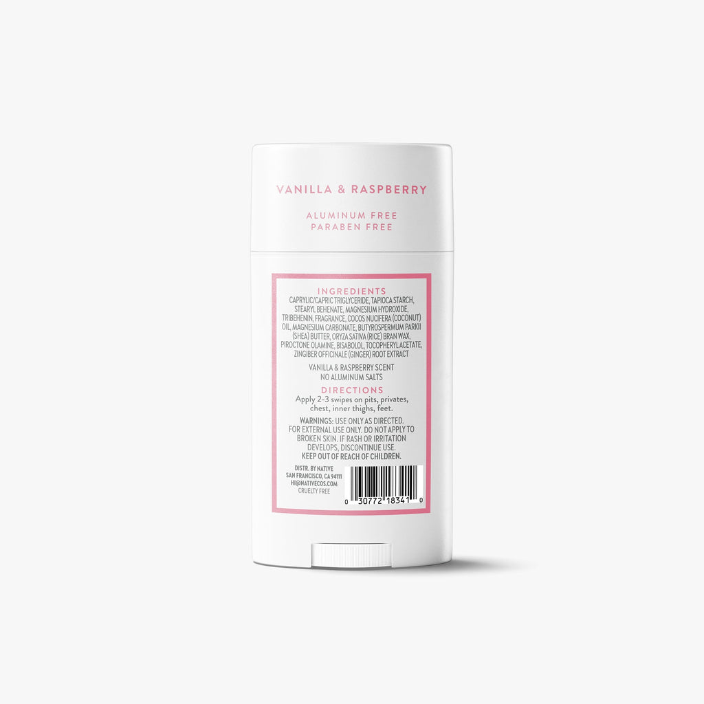 Whole Body Deodorant Stick Classic Vanilla and Raspberry 2.4oz Daily Routine