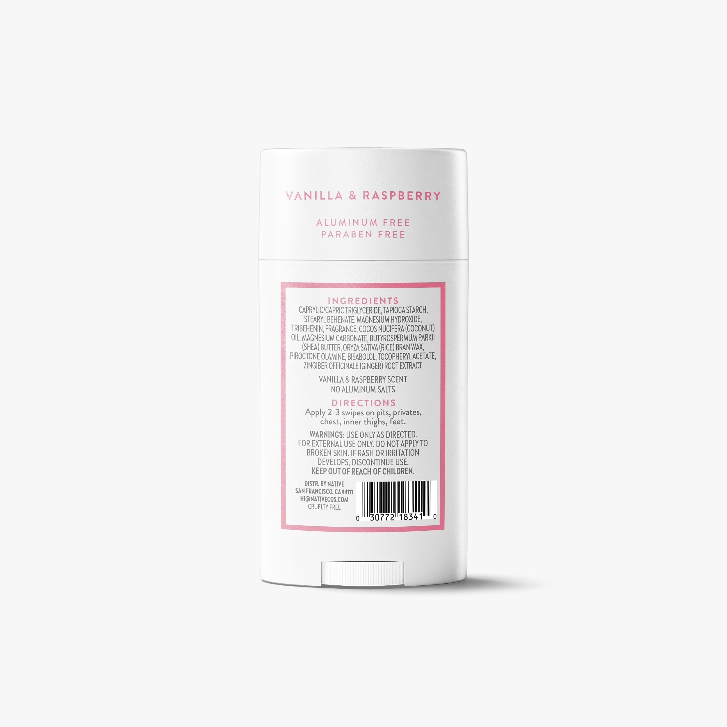 Whole Body Deodorant Stick Classic Vanilla and Raspberry 2.4oz Daily Routine