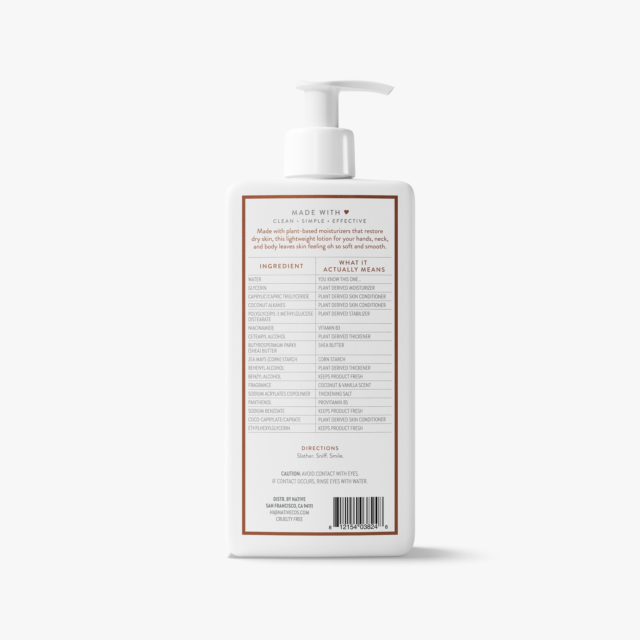 Body Lotion Classic Coconut and Vanilla 16.5oz Daily Routine