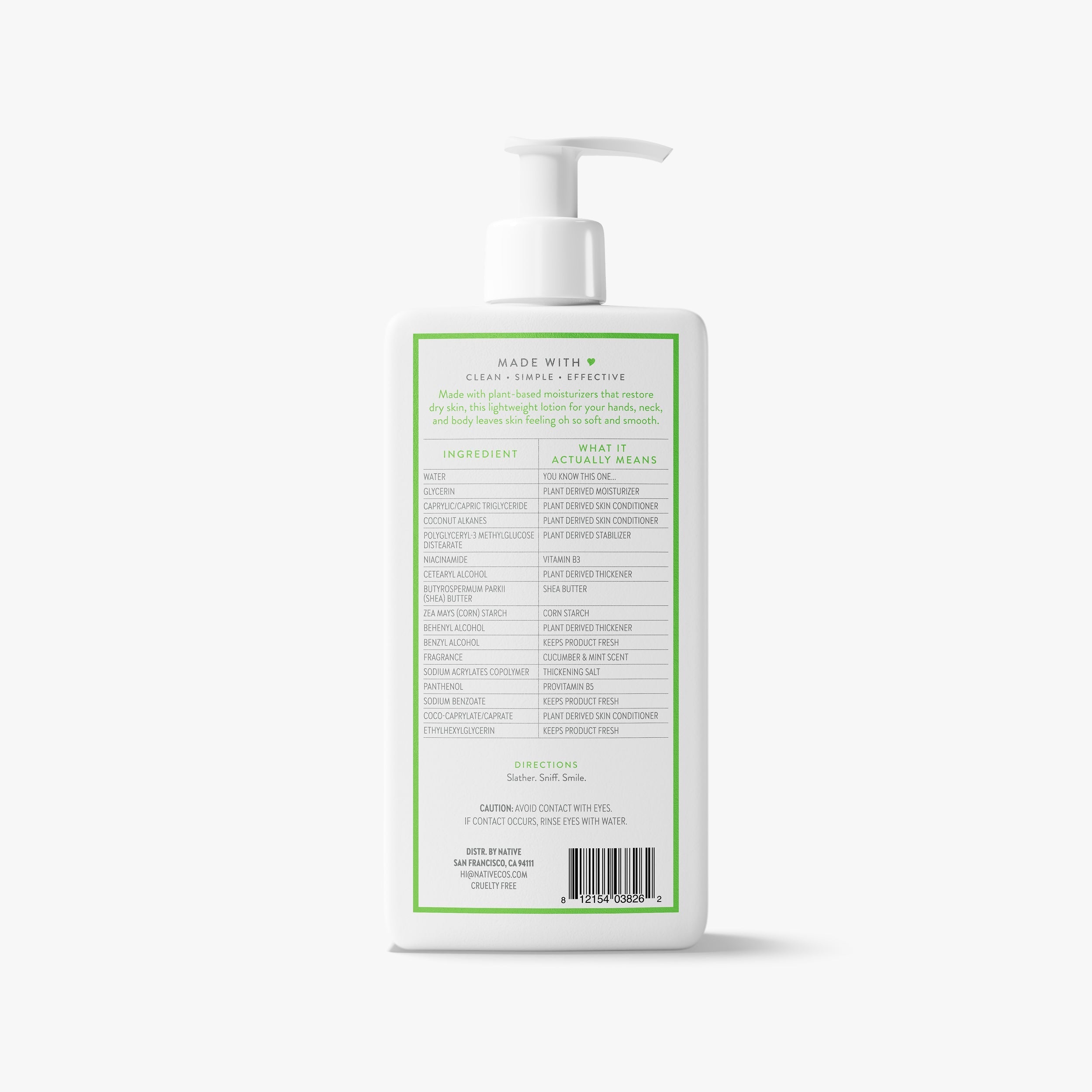 Body Lotion Classic Cucumber and Mint 16.5oz Daily Routine