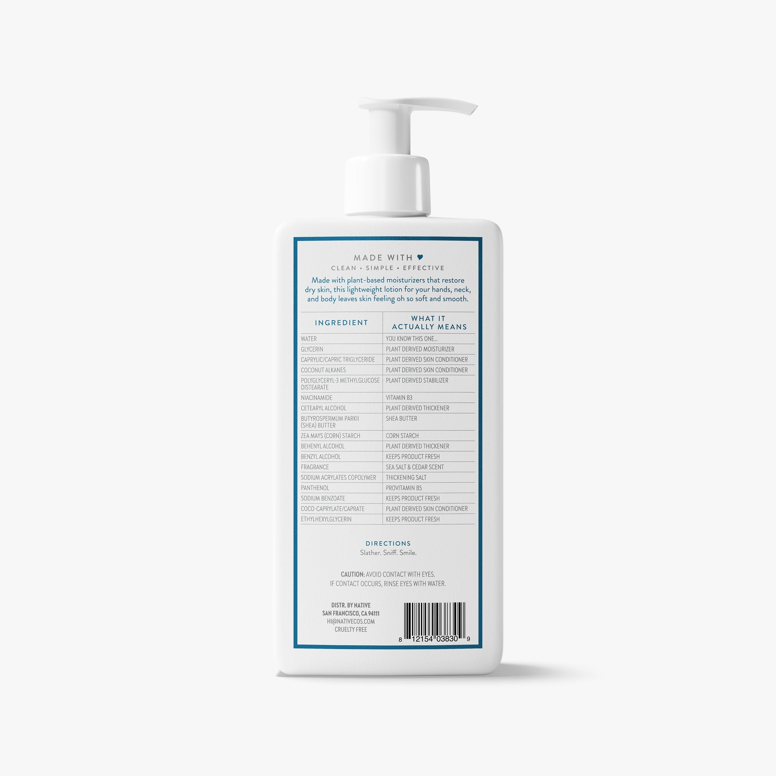 Body Lotion Classic Sea Salt and Cedar 16.5oz Daily Routine