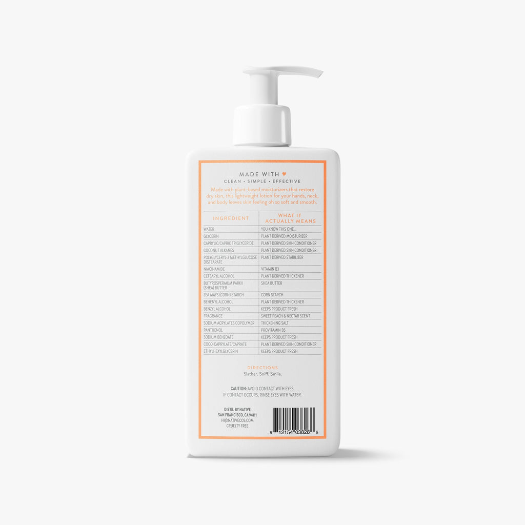 Body Lotion Classic Sweet Peach and Nectar 16.5oz Daily Routine