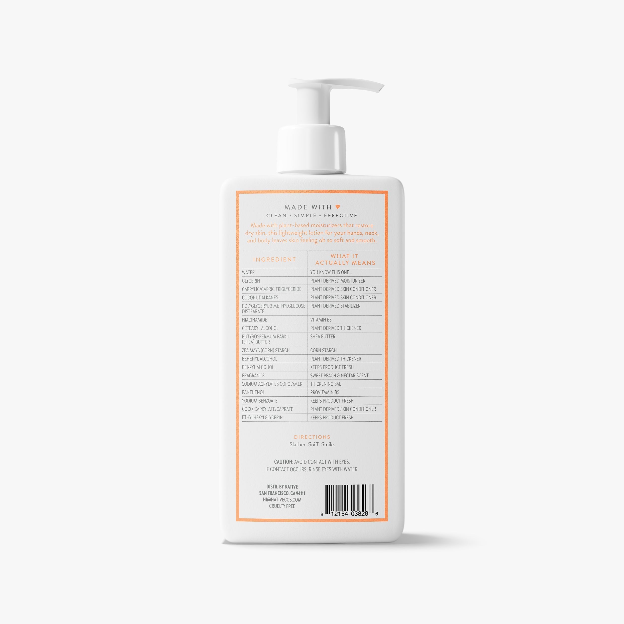 Body Lotion Classic Sweet Peach and Nectar 16.5oz Daily Routine