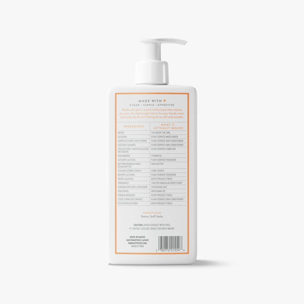 Body Lotion Classic Toasted Vanilla and Honey 16.5oz Daily Routine
