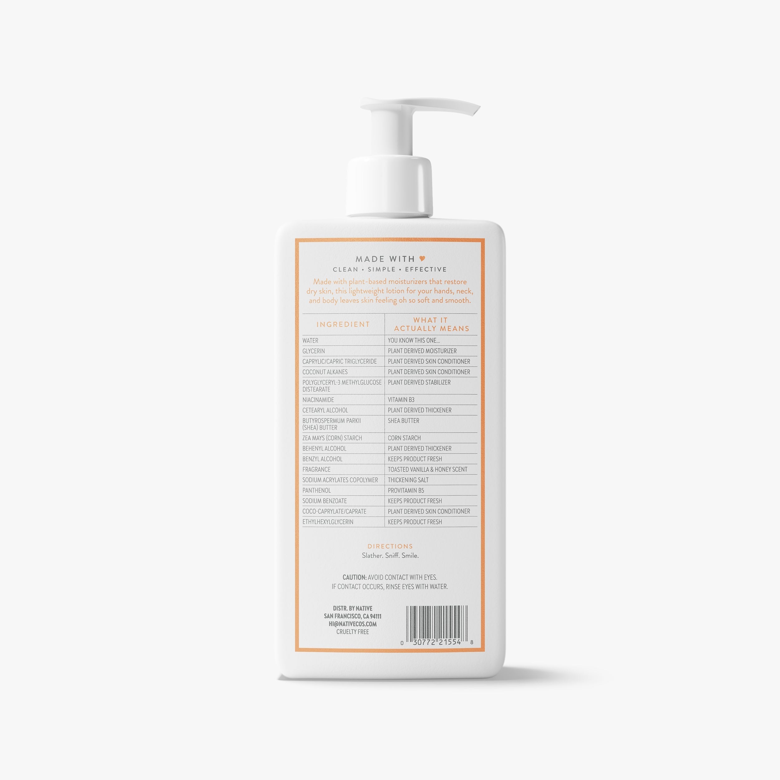 Body Lotion Classic Toasted Vanilla and Honey 16.5oz Daily Routine