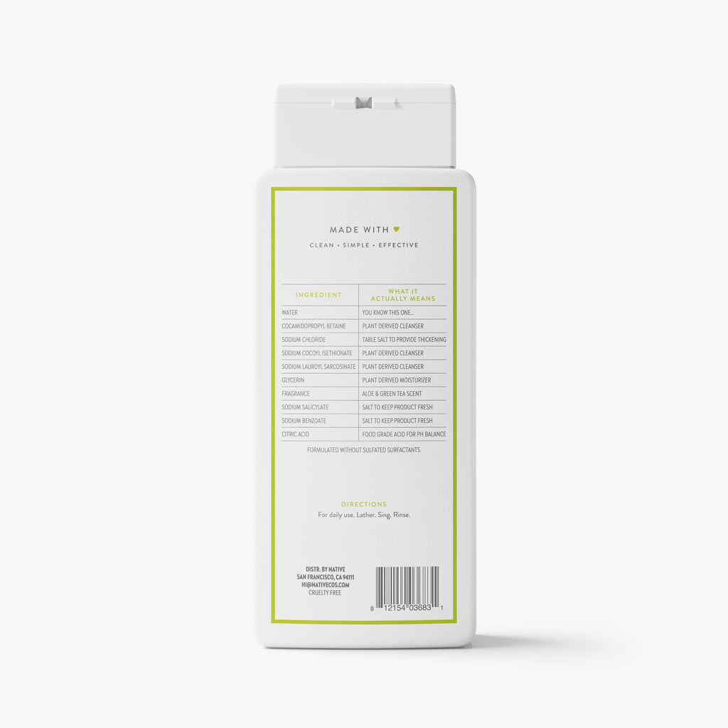 Body Wash Classic Aloe and Green Tea 18oz Daily Routine