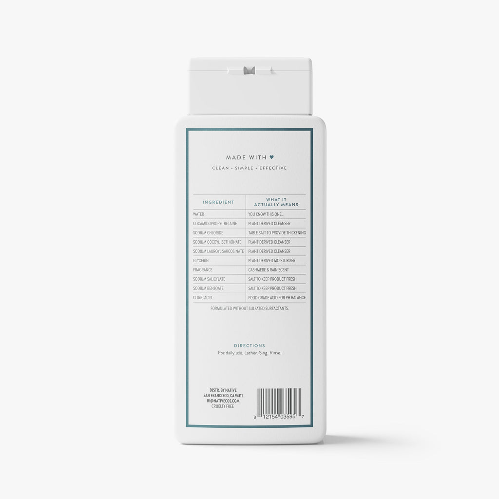 Body Wash Classic Cashmere and Rain 18oz Daily Routine