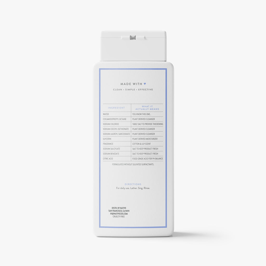 Body Wash Classic Cotton and Lily 18oz Daily Routine