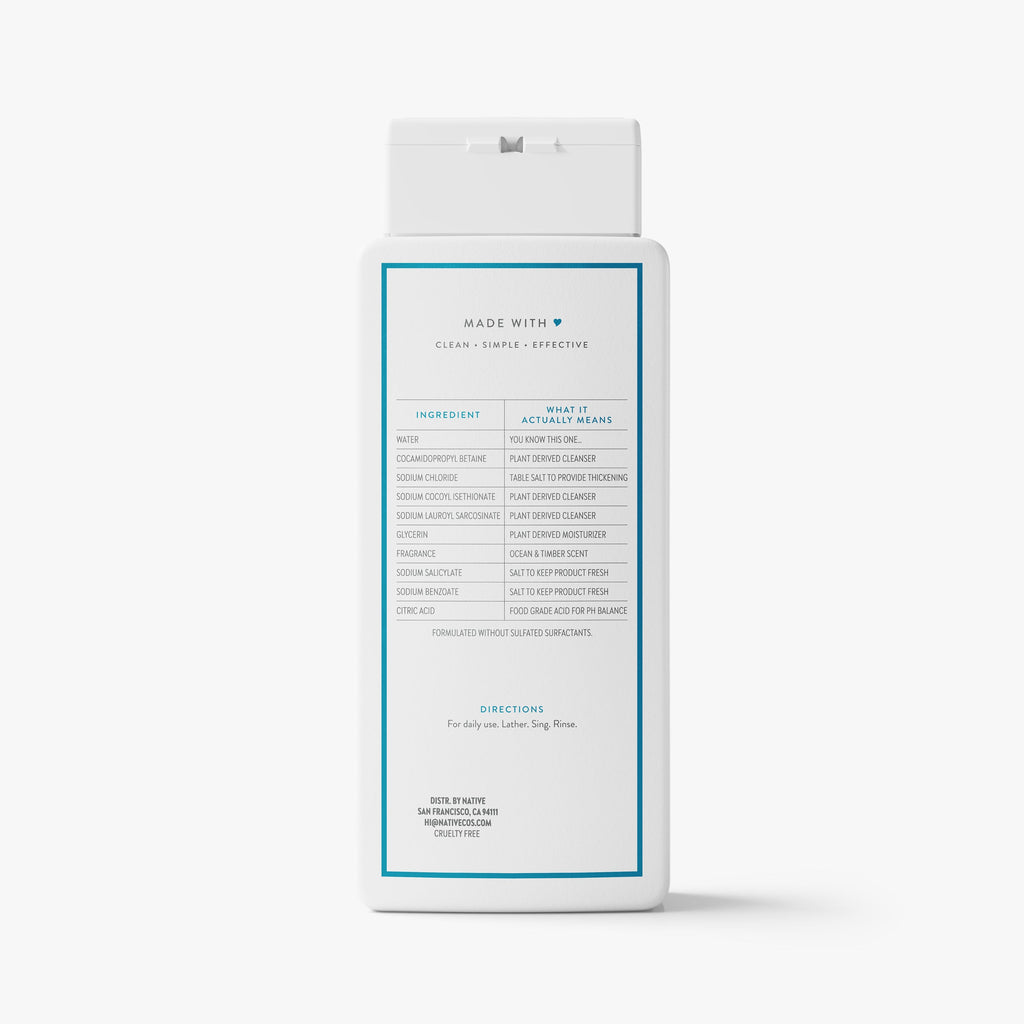 Body Wash Classic Ocean and Timber 18oz Daily Routine