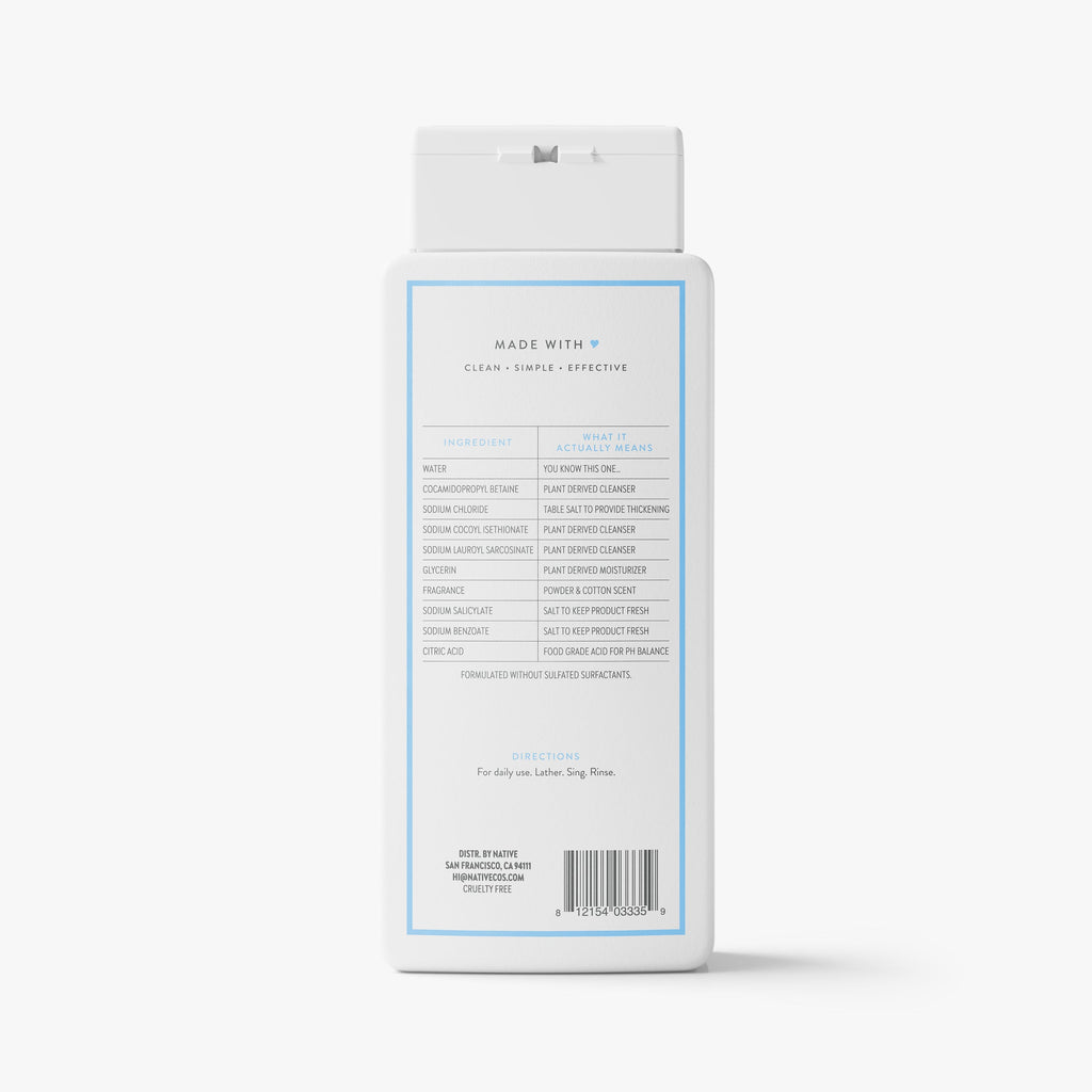 Body Wash Classic Powder and Cotton 18oz Daily Routine