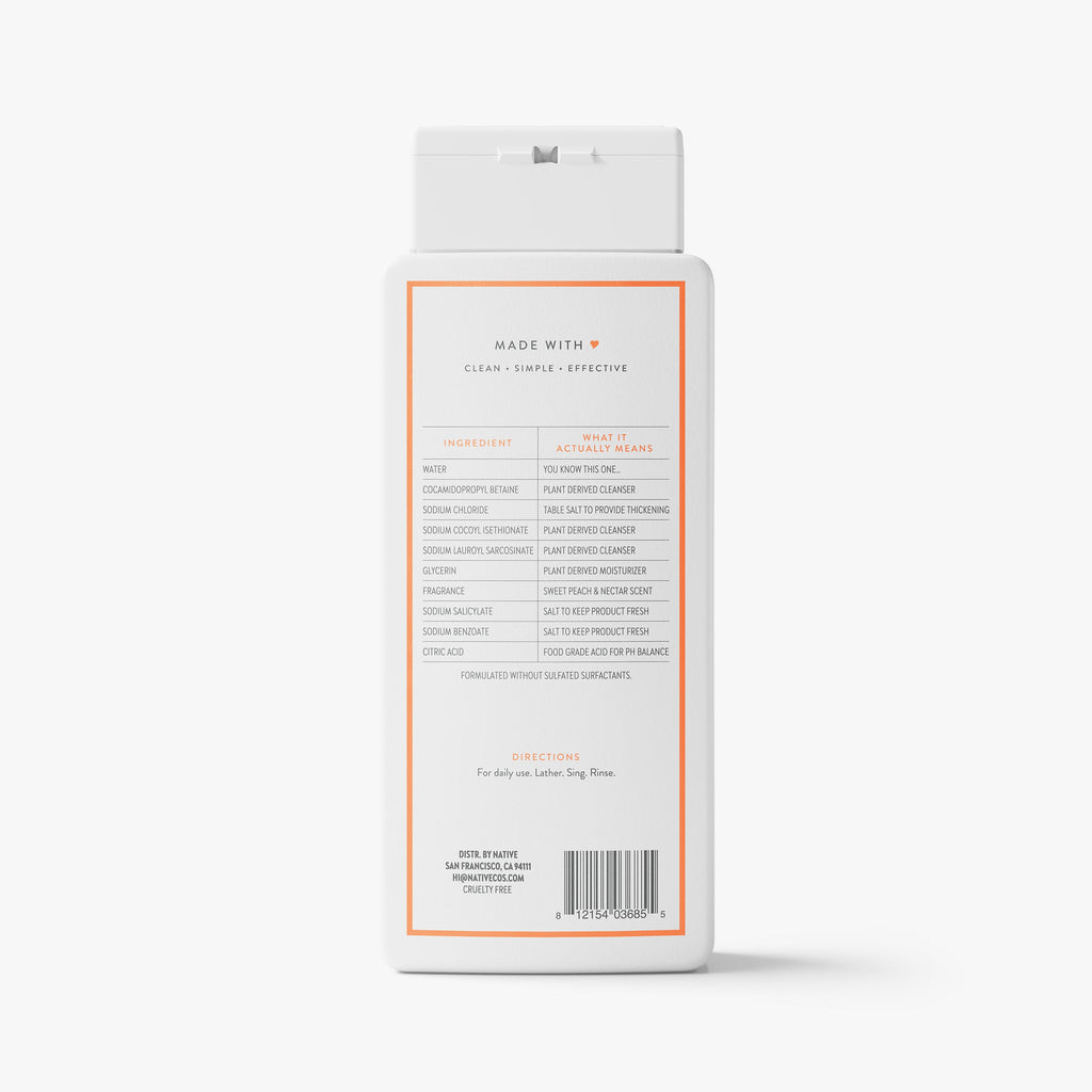 Body Wash Classic Sweet Peach and Nectar 18oz Daily Routine
