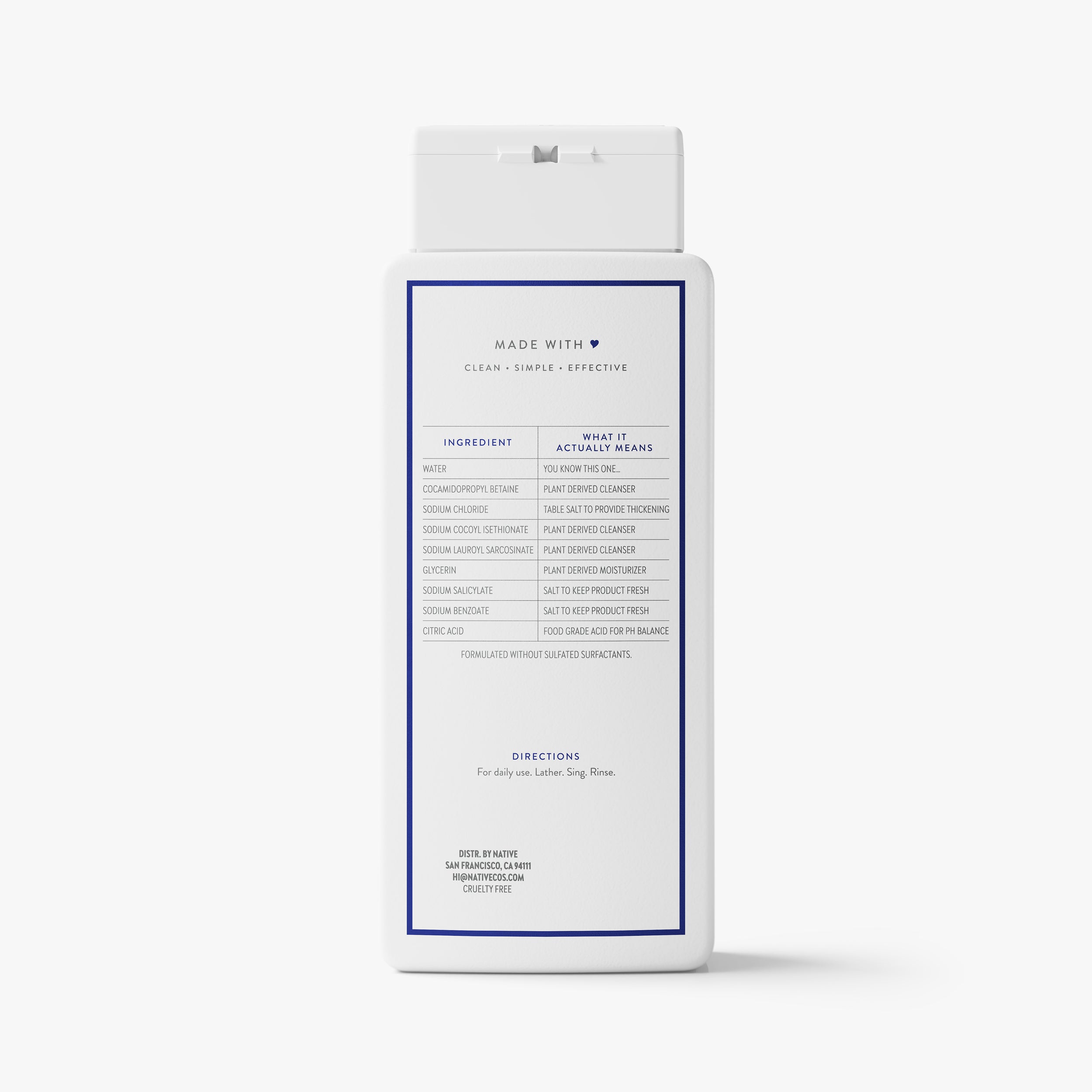 Body Wash Classic Unscented 18oz Daily Routine