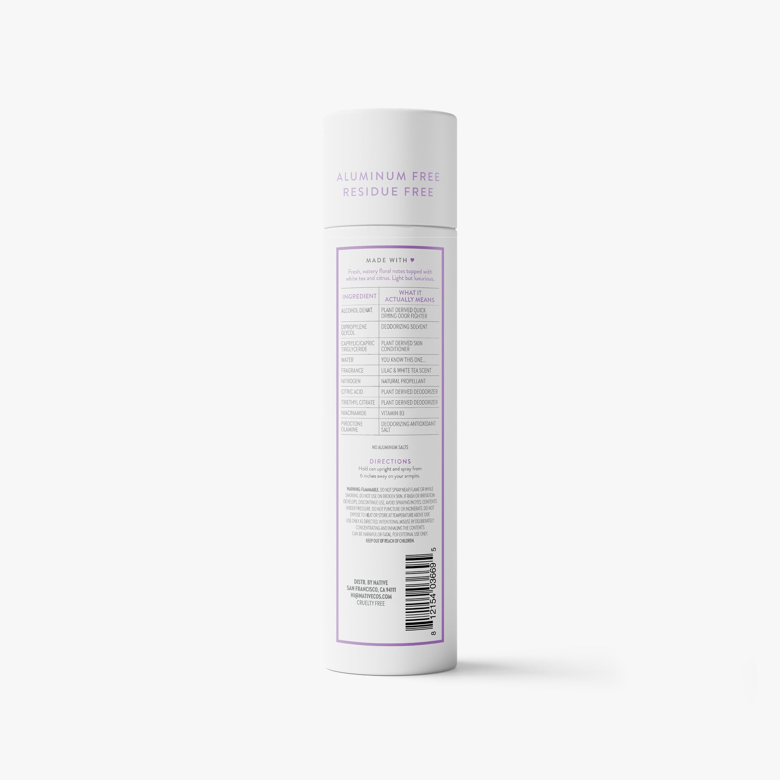 Deodorant Spray Classic Lilac and White Tea 3.5oz Daily Routine
