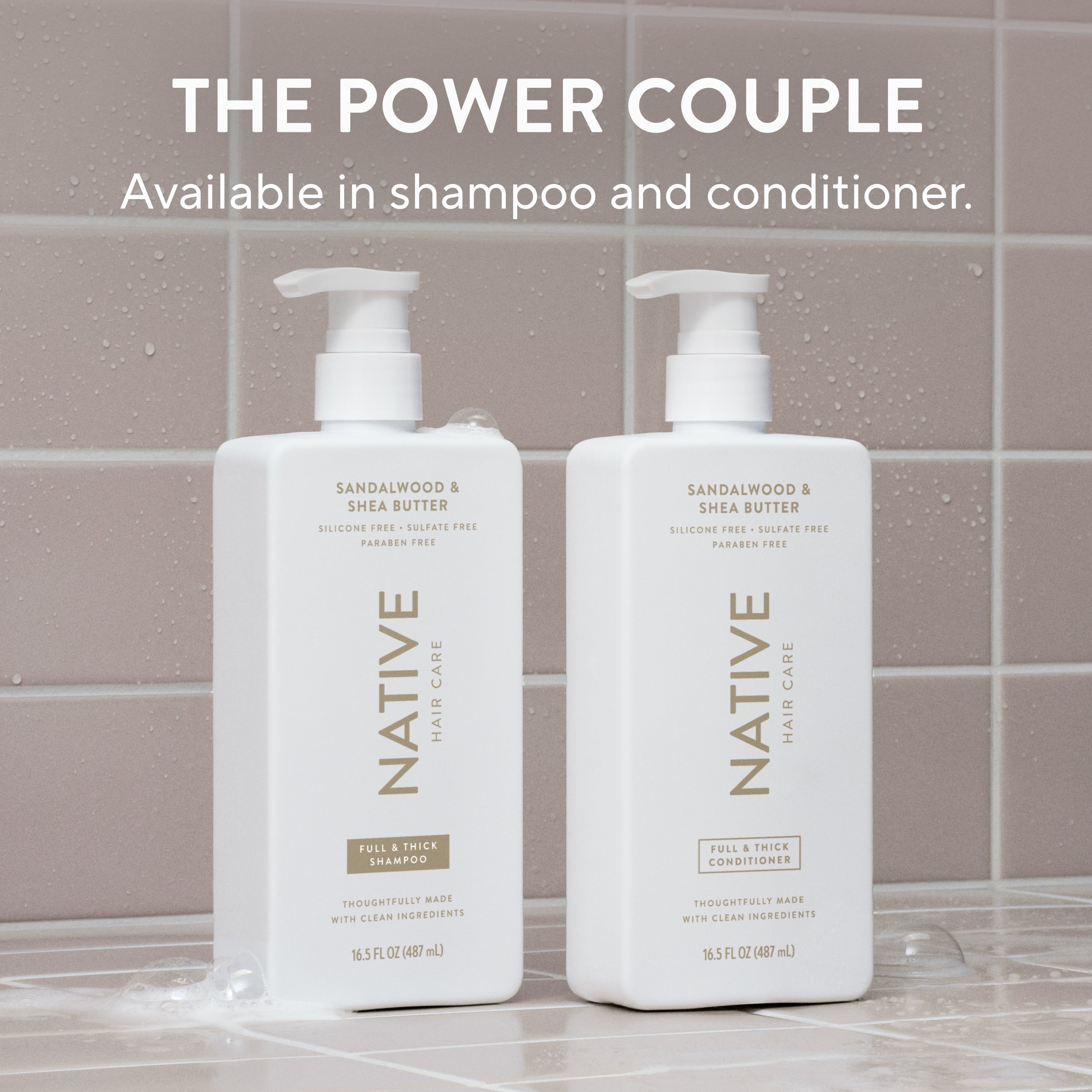 Full and Thick Shampoo Classic Sandalwood and Shea Butter 16.5oz Daily Routine