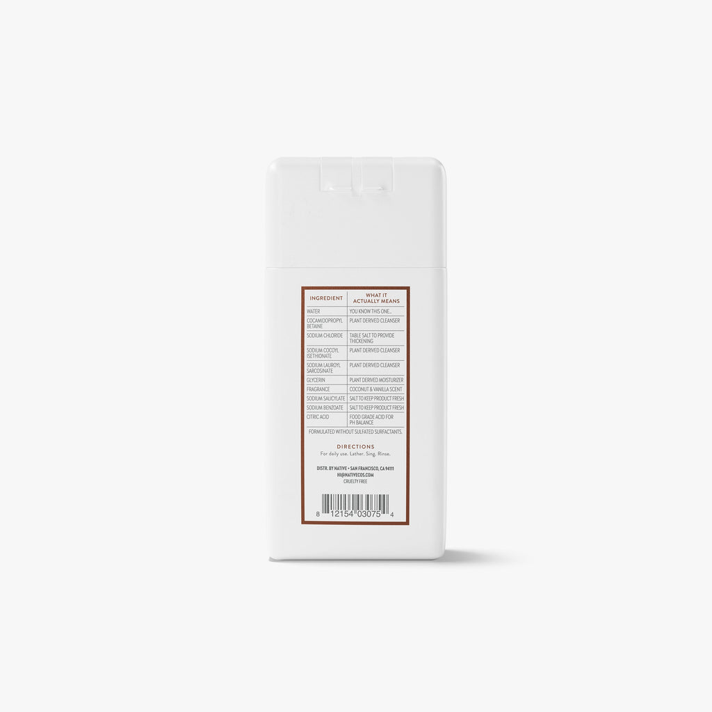Mini Body Wash Classic Coconut and Vanilla 3oz Daily Routine