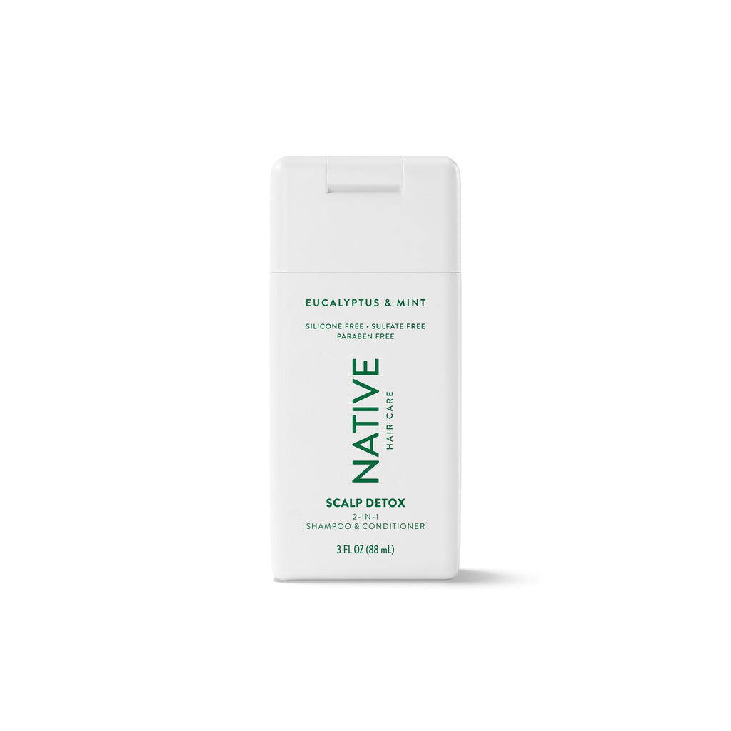 Mini Scalp Clarifying 2 in 1 Shampoo and Conditioner Classic Eucalyptus and Mint 3oz Daily Routine