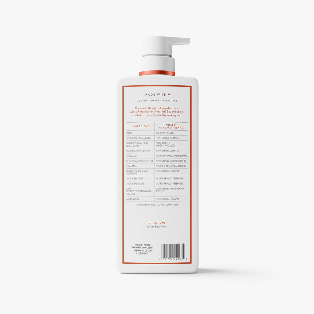 Moisturizing Body Wash Classic Peach and Orange Blossom 22oz Daily Routine