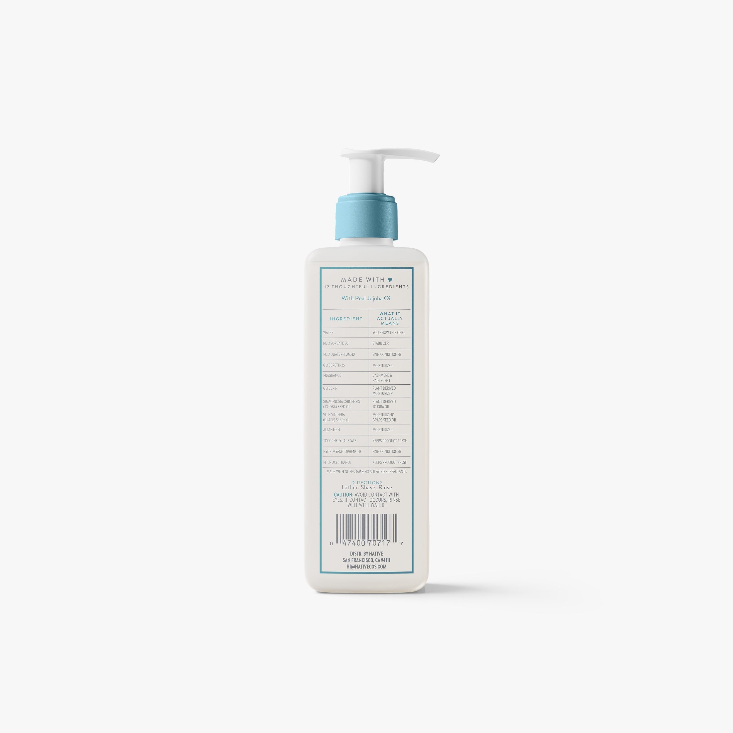 Silky Smooth Shave Oil Classic Cashmere and Rain 7.6oz Daily Routine