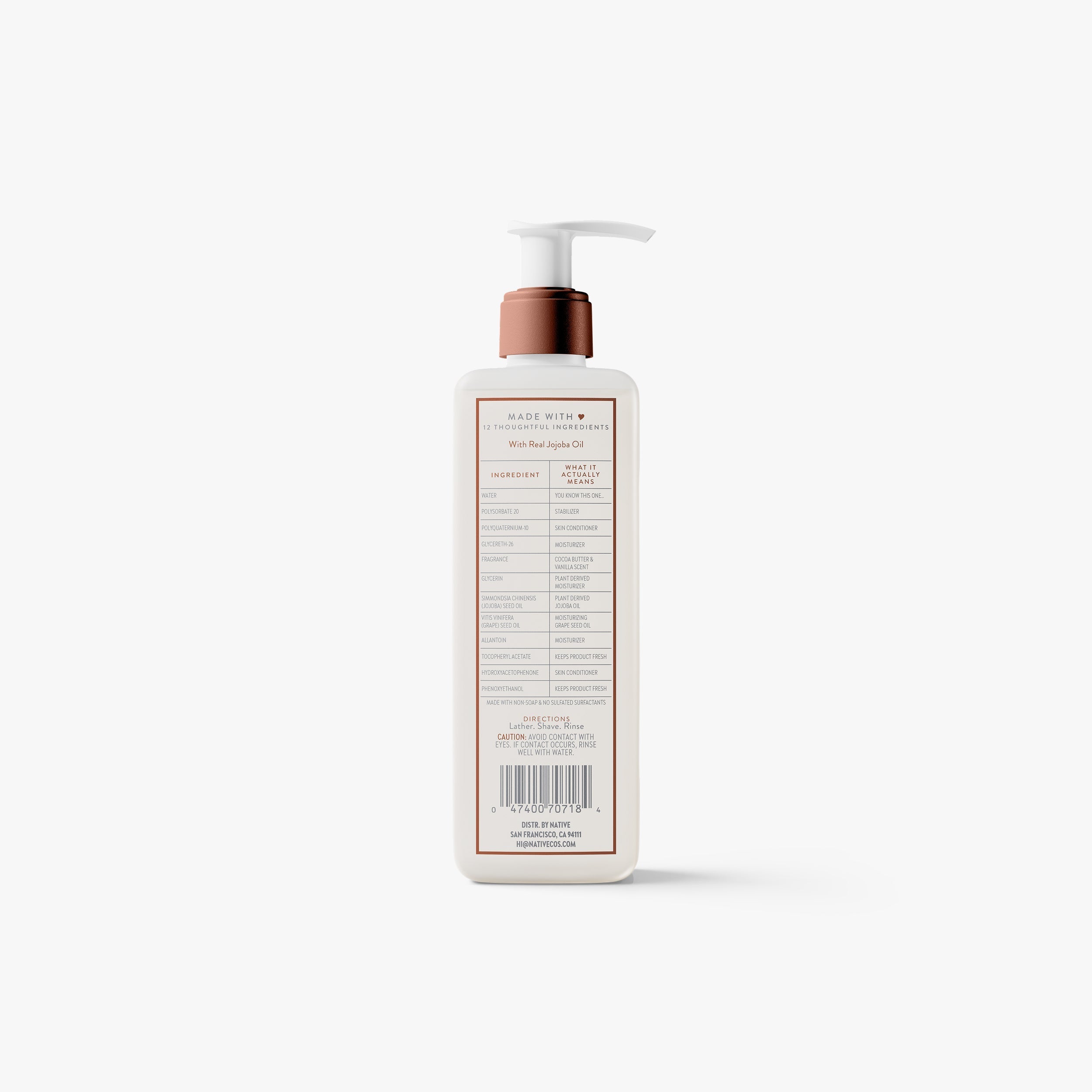 Silky Smooth Shave Oil Classic Cocoa Butter and Vanilla 7.6oz Daily Routine