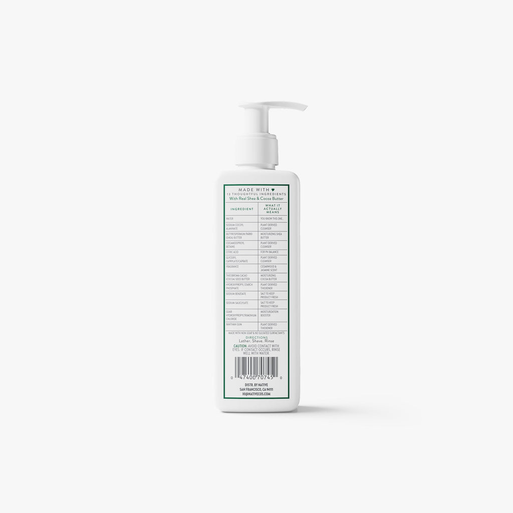 Whole Body Shave Cream Classic Cedarwood and Jasmine 7.6oz Daily Routine