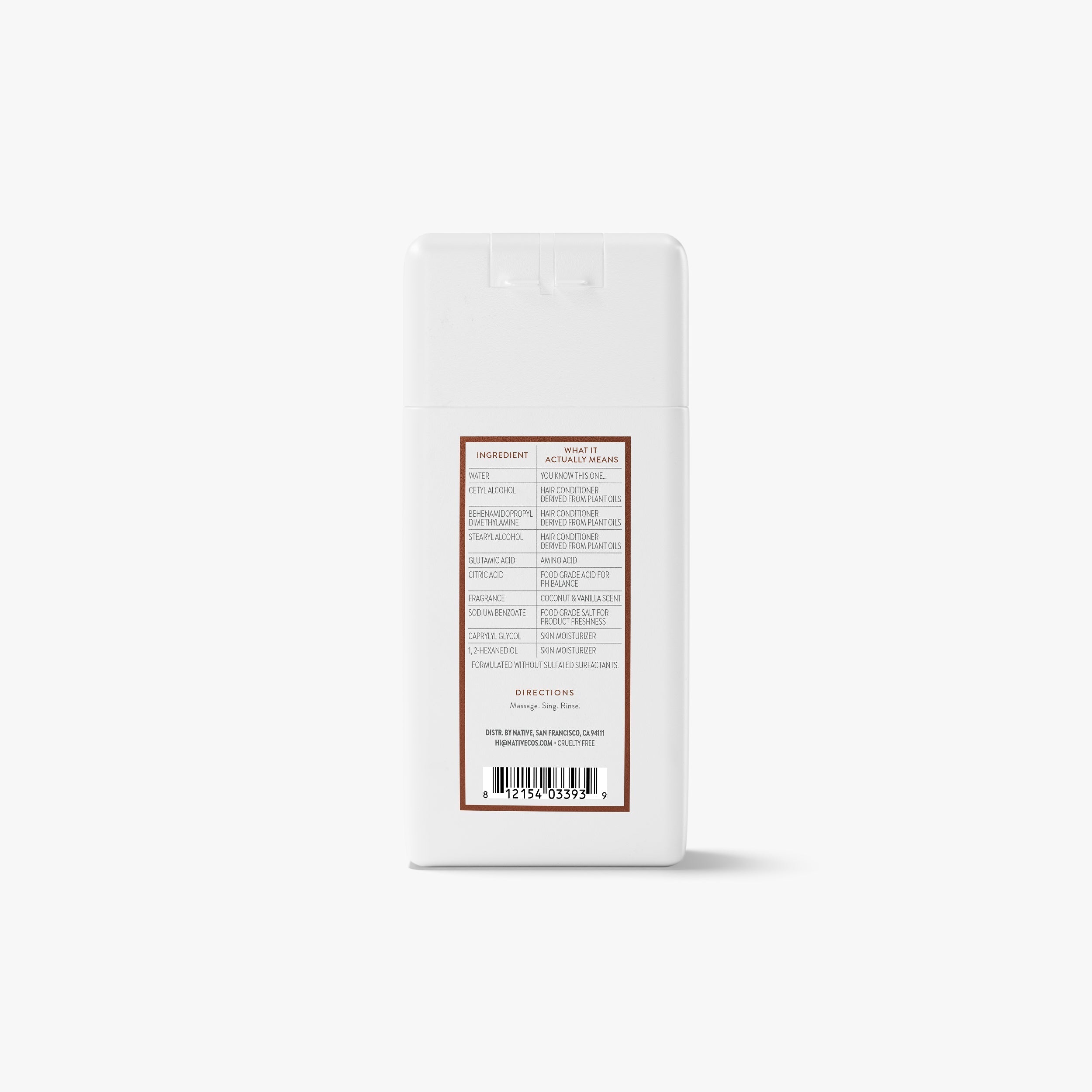 Mini Moisturizing Conditioner Classic Coconut and Vanilla 3oz Daily Routine