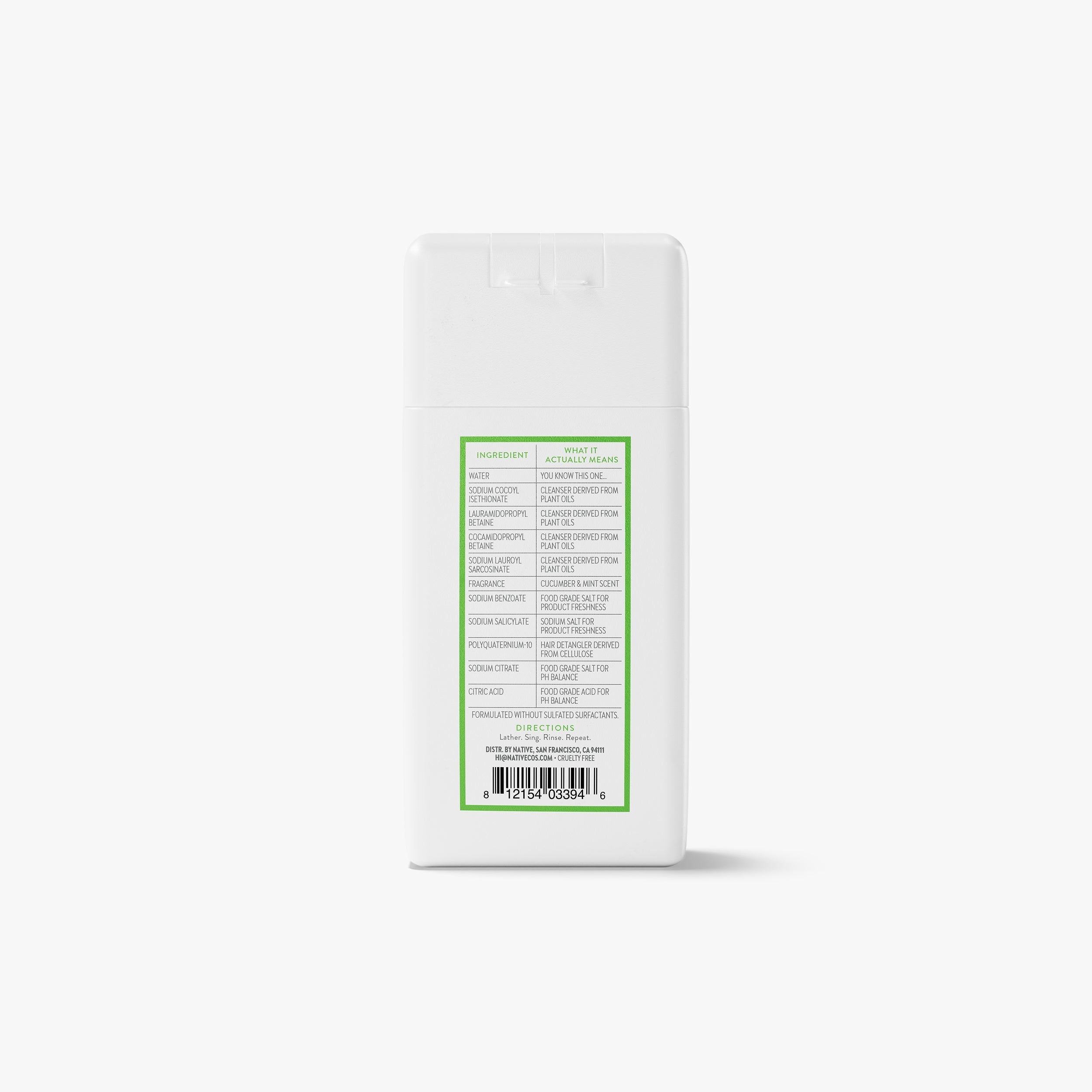 Mini Volumizing Shampoo Classic Cucumber and Mint 3oz Daily Routine