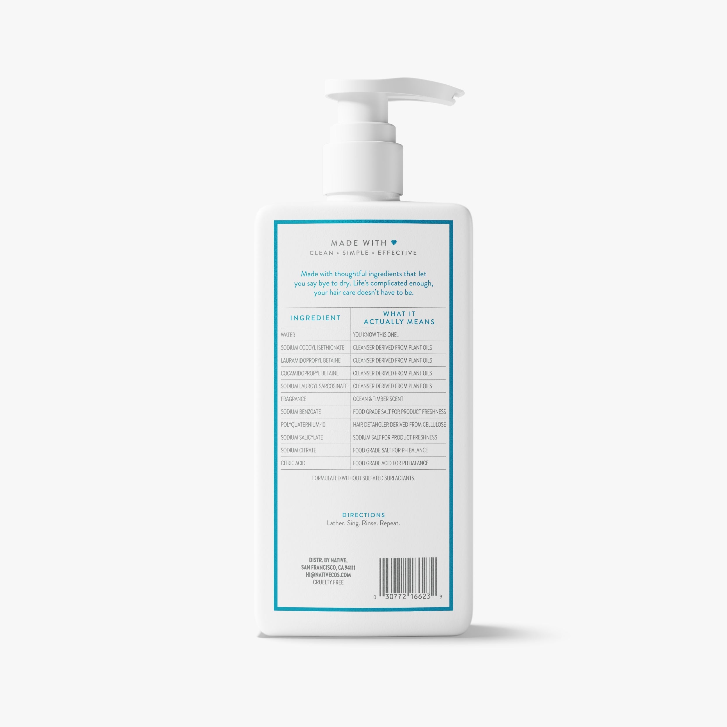 Moisturizing Shampoo Classic Ocean and Timber 16.5oz Daily Routine