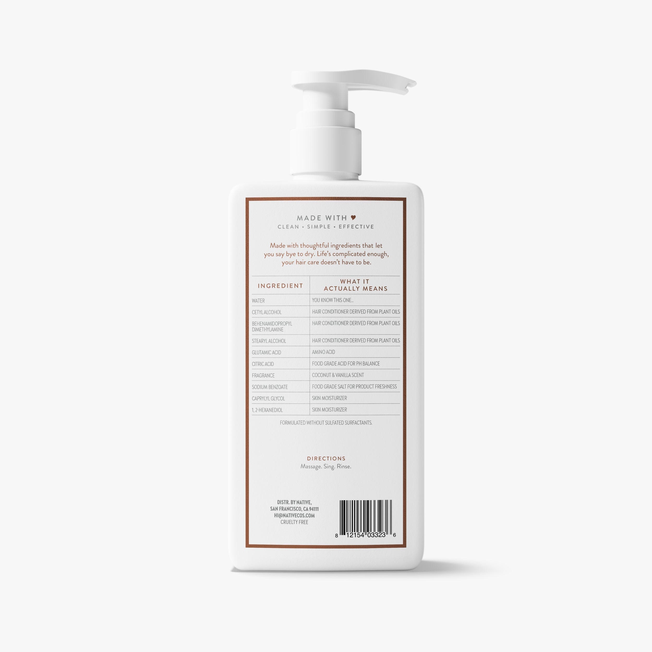 Moisturizing Conditioner Classic Coconut and Vanilla 16.5oz Daily Routine