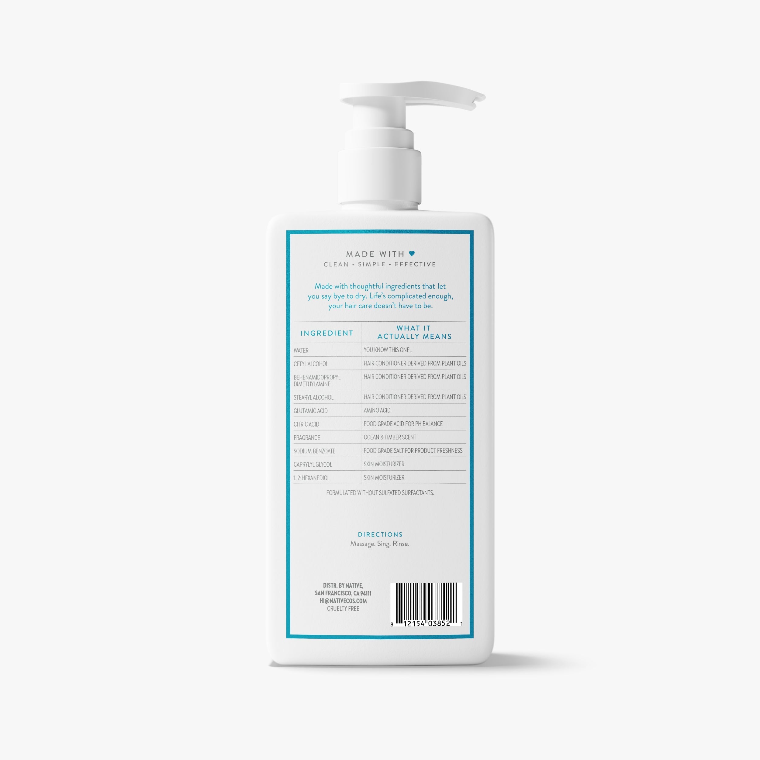 Moisturizing Conditioner Classic Ocean and Timber 16.5oz Daily Routine