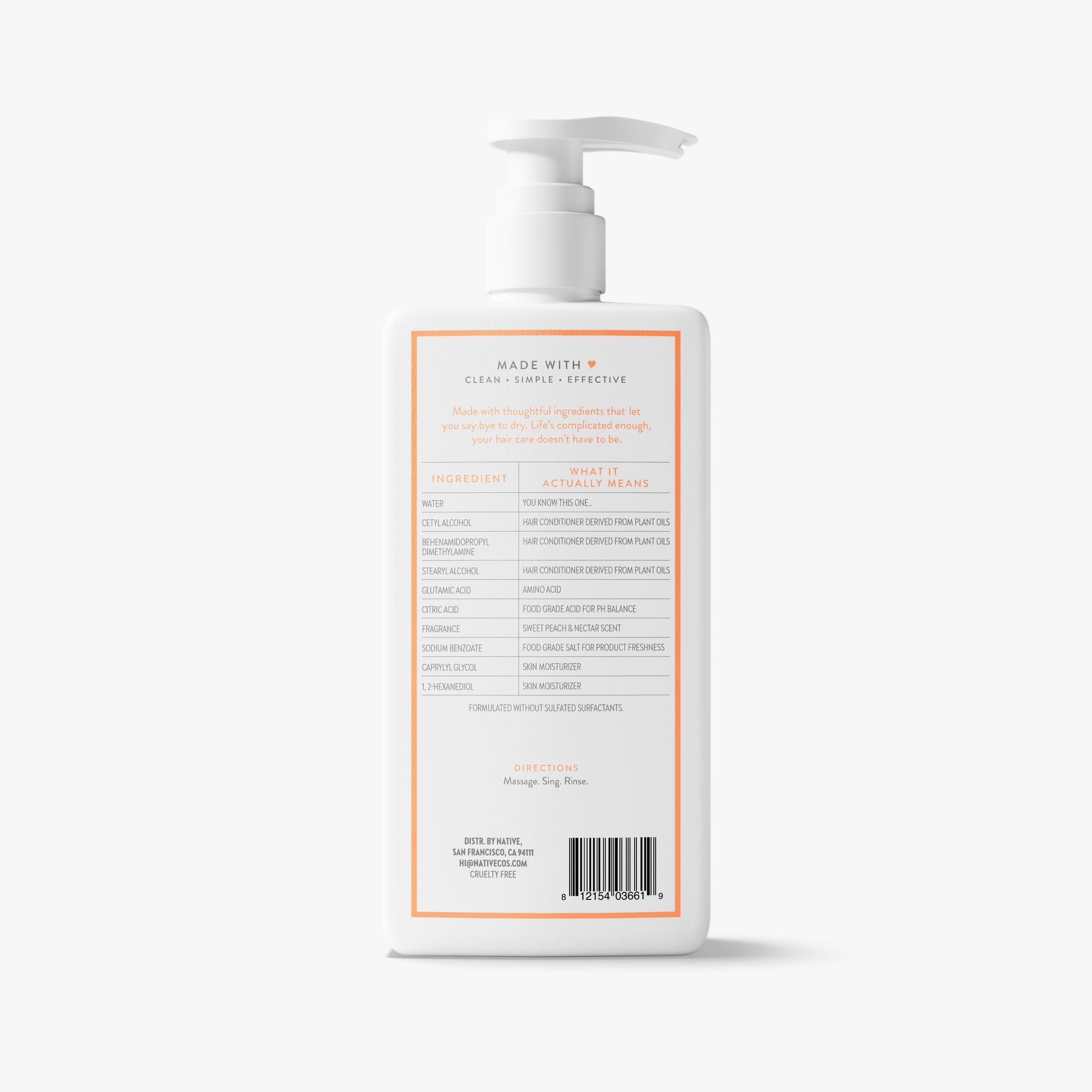 Moisturizing Conditioner Classic Sweet Peach and Nectar 16.5oz Daily Routine