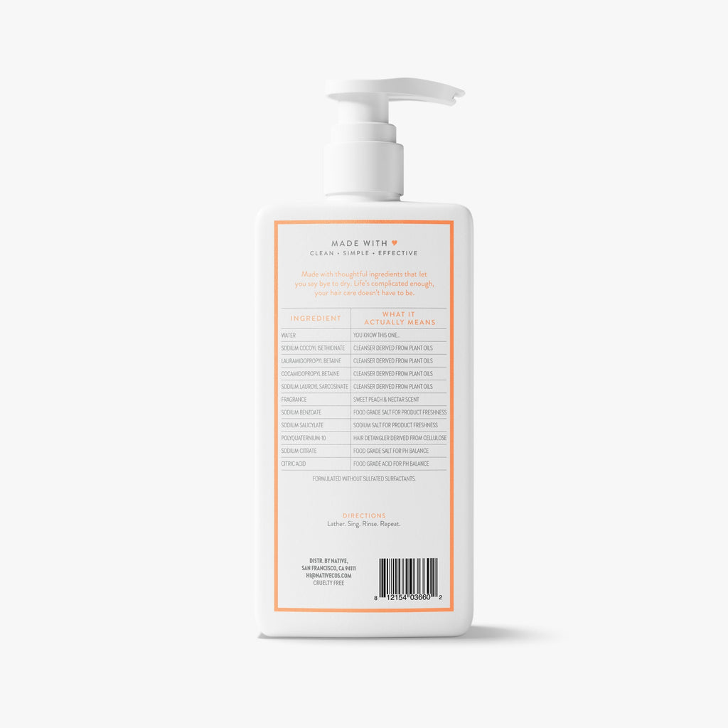 Moisturizing Shampoo Classic Sweet Peach and Nectar 16.5oz Daily Routine