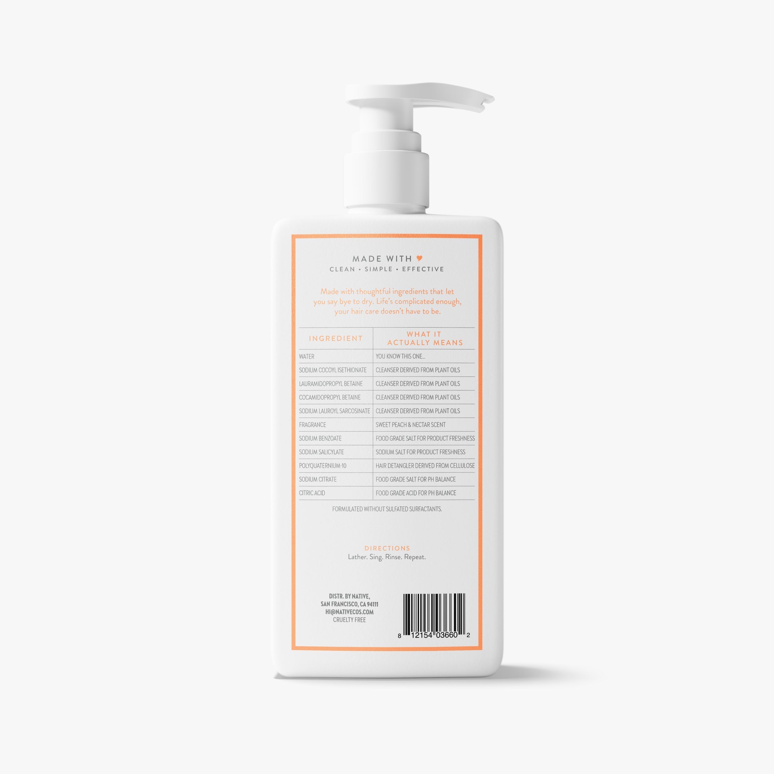 Moisturizing Shampoo Classic Sweet Peach and Nectar 16.5oz Daily Routine