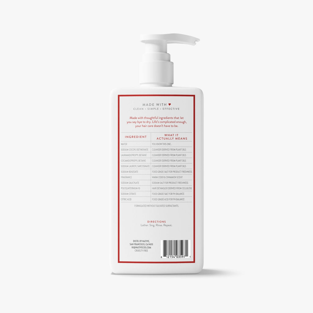 Moisturizing Shampoo Classic Warm Cider and Cinnamon 16.5oz Daily Routine