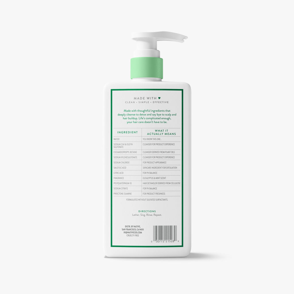 Scalp Clarifying Shampoo Classic Eucalyptus and Mint 16.5oz Daily Routine