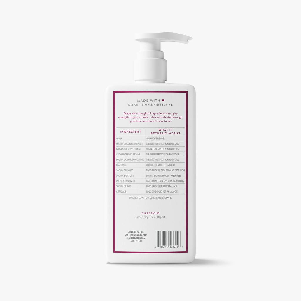 Strengthening Shampoo Classic Blackberry and Green Tea 16.5oz Daily Routine